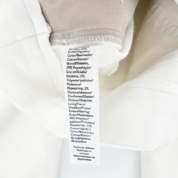 NWT Spanx Stretch Twill Cropped Wide Leg Pants In Bright White - Picture 8 of 8